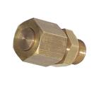 Closing plugs for brass screw connections