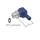 Rotatable L-push-on fittings for PUR, PUN and PA hose, PN 10 (will be discontinued)