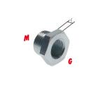 Reducing nipple with metric thread / G-thread, to PN 315
