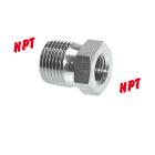 Reducing nipple with NPT-thread, up to 275 bar