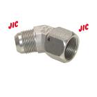 45° screw-in elbow with JIC thread, up to 310 bar