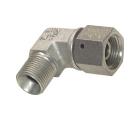 Screw-in elbow with inch-thread (60° conical hose nipple), up to 475 bar