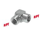 90° angle with NPT thread, up to 345 bar