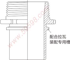 快速接头解剖图，GA接头，CAD接头，外螺纹接头