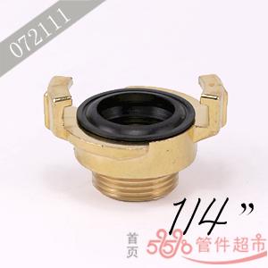 格卡 黄铜外螺接头 1/4 “