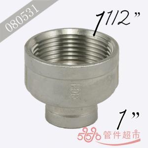 不锈钢双内螺 1 1/2 