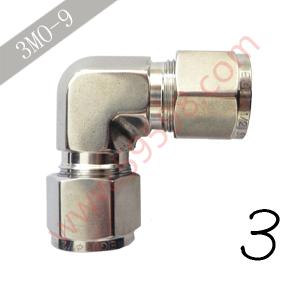 卡套式90度弯头 3 mm