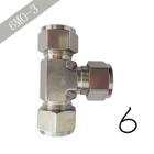 卡套三通接头 6 mm