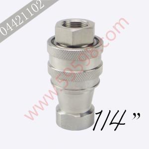 不锈钢液压快速接头 1/4 
