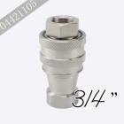 不锈钢液压快速接头 3/4 