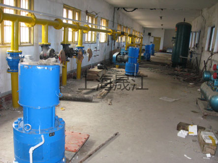 都市の排水ポンプ場